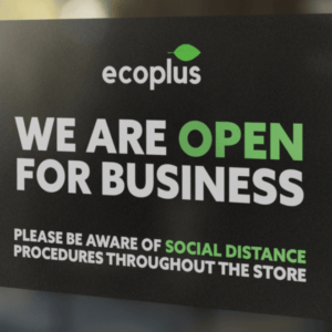 We are open window sign