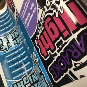 Market Ready - close up of printed vinyl